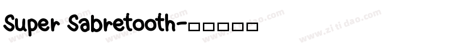 Super Sabretooth字体转换